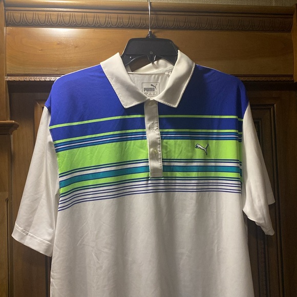 Puma Performance Polo Golf Shirt Size Large - Picture 3 of 10